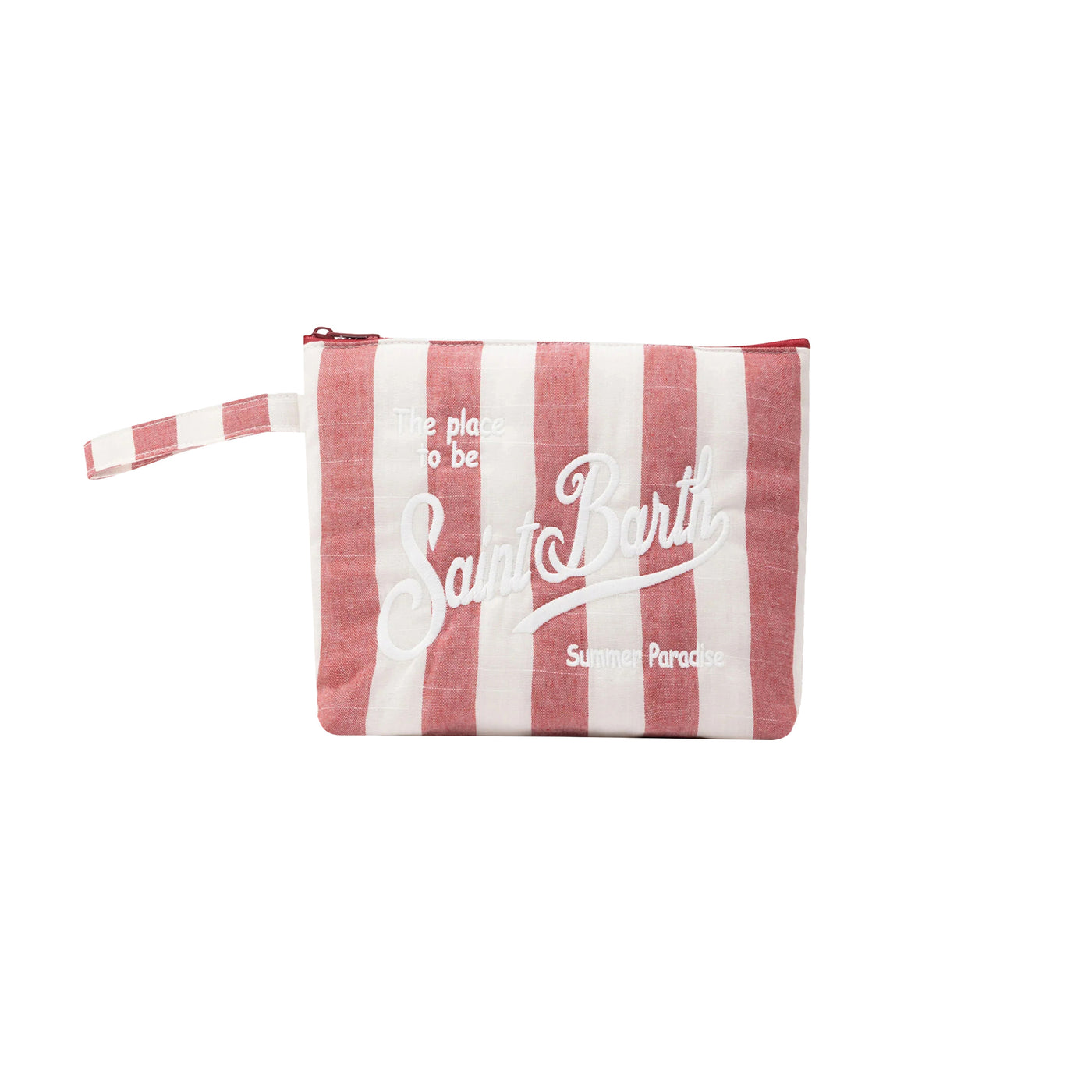 Pochette Donna Aline Soft a righe rosso/bianco