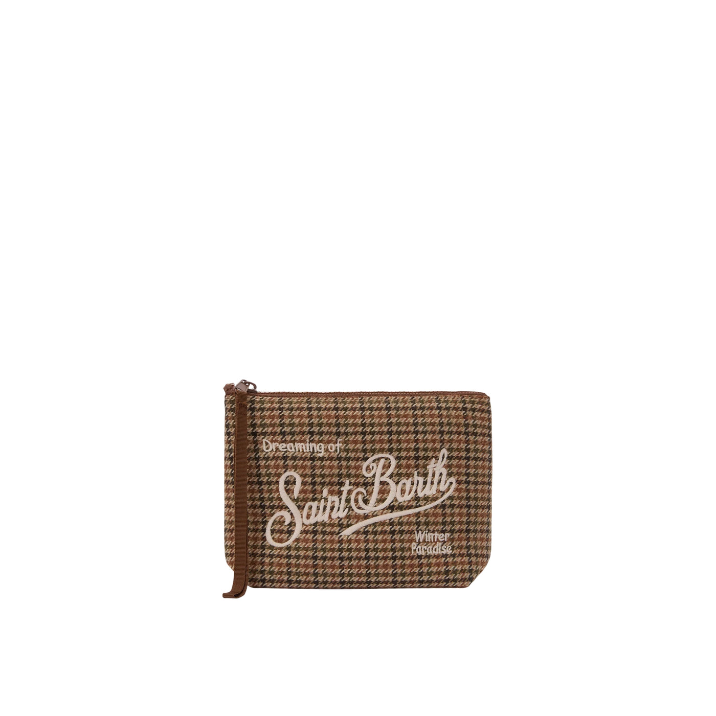 Pochette Donna Aline Wool in misto lana pied de poule