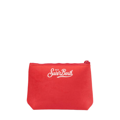 Pochette Donna Aline New Rossa, con laccetto da polso e scritta "Apres Love"
