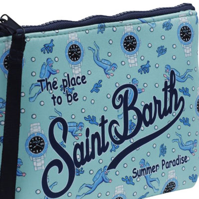 Pochette Donna Aline fantasia sub e orologi ravvicinata
