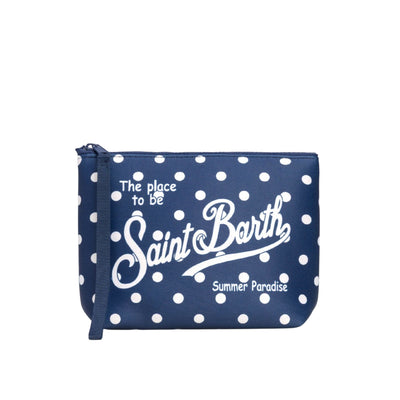 Pochette Donna Aline navy a pois