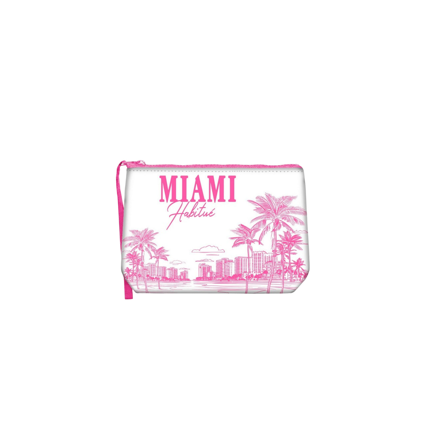 Pochette Aline con stampa Miami