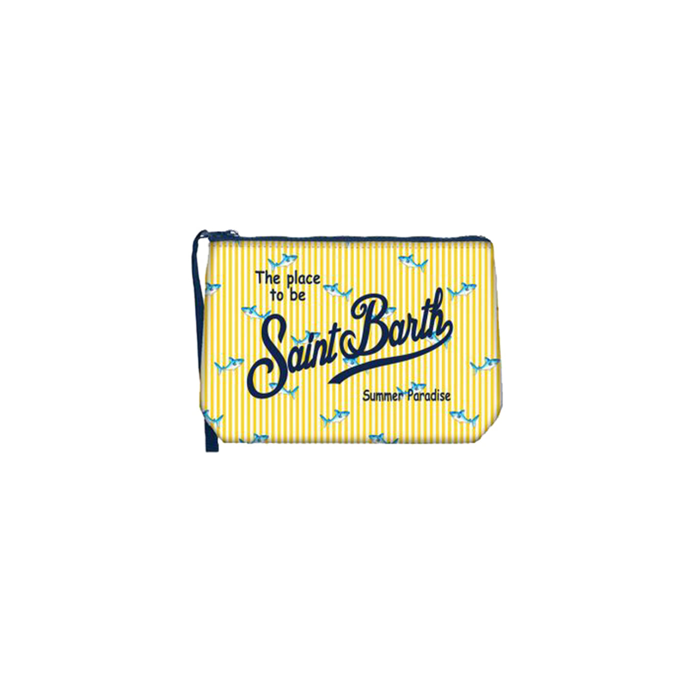 Pochette Donna Aline Gialla con stampa pesci