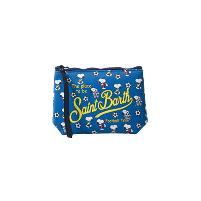 Pochette Donna Aline Blu con stampa Snoopy calcio