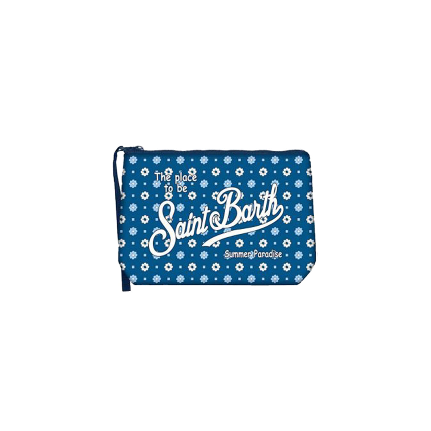 Pochette Donna Aline Blu con stampa fiorellini