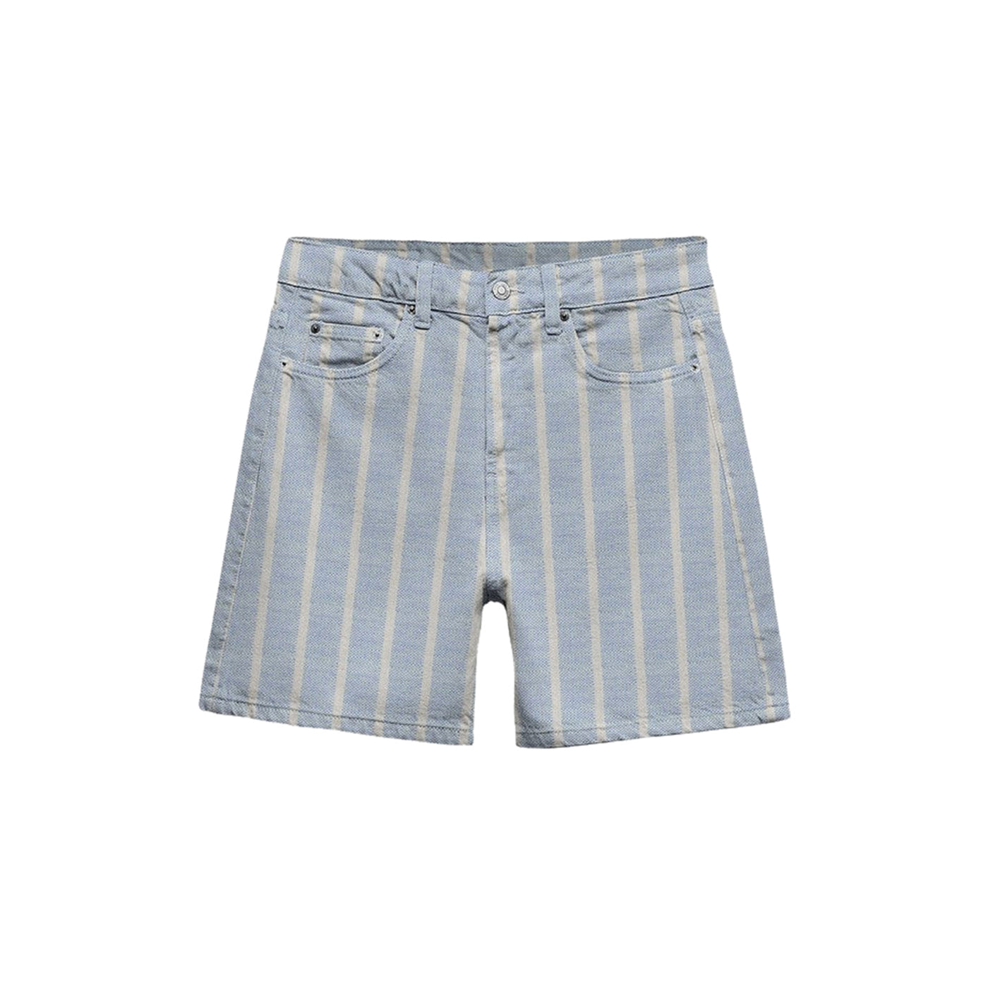 Shorts Donna in Denim a righe
