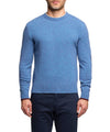 Maglia Uomo, a tinta unita Celeste, con toppe a righe