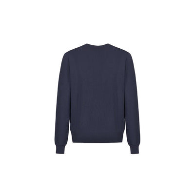 Maglia Girocollo Uomo in colore navy retro