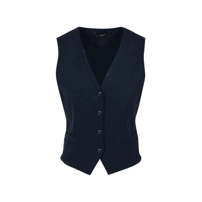 Gilet Donna Blu in cotone con scollatura a V