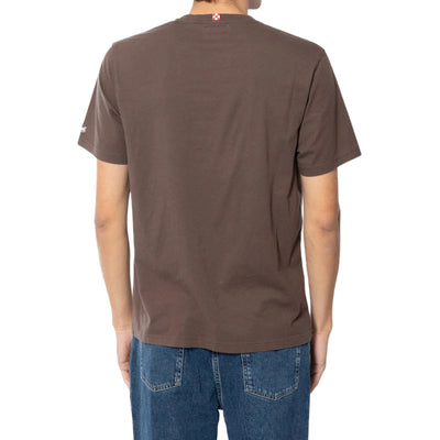 T-shirt Uomo modello Arnott Marrone modello retro