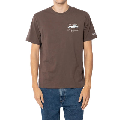 T-shirt Uomo modello Arnott Marrone modello frontale