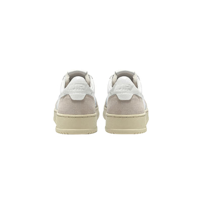 Sneakers Uomo Bicolor Bianco e Beige retro