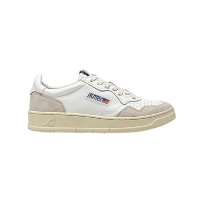 Sneakers Uomo Bicolor Bianco e Beige