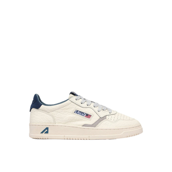 Sneakers Uomo Medalist Low in pelle martellata e dettagli blu