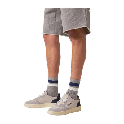 Sneakers Uomo Medalist Low in suede Grigio/Blu modello