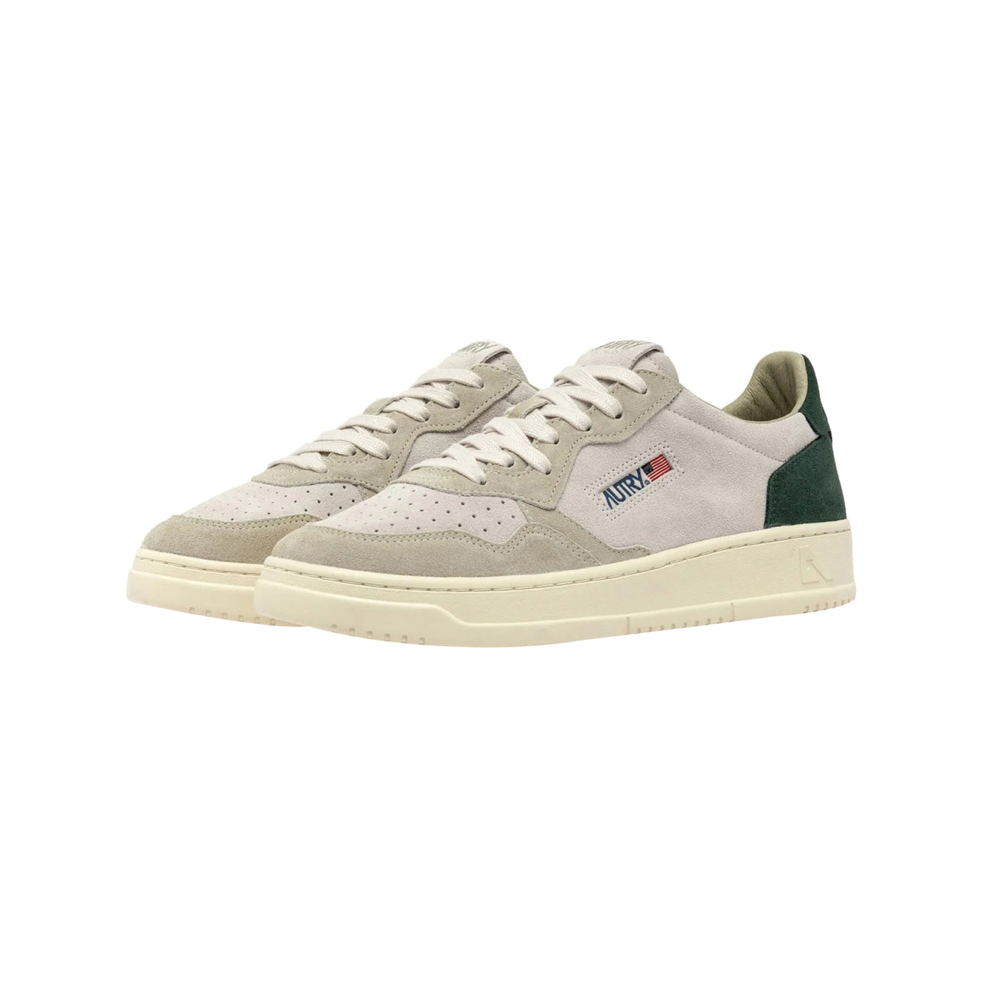 Sneakers Uomo Medalist Low in suede Grigio/Verde