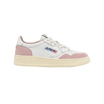 Sneakers Donna Medalist Bianco con dettagli suede rosa