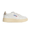 Sneakers Donna bianche con punta con microfori