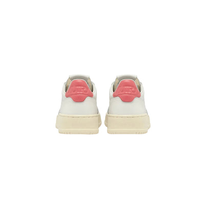 Sneakers Donna Medalist Low in pelle Bianco/Rosa retro