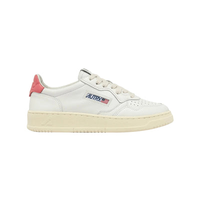 Sneakers Donna Medalist Low in pelle Bianco/Rosa