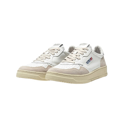 Sneakers Donna Medalist Low dettagli suede beige