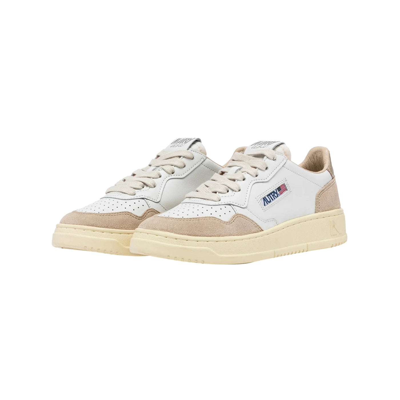 Sneakers Donna Medalist Pelle/Suede dettaglio Oro