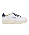 Sneakers Donna bianche con inserto retro e lacci in velluto