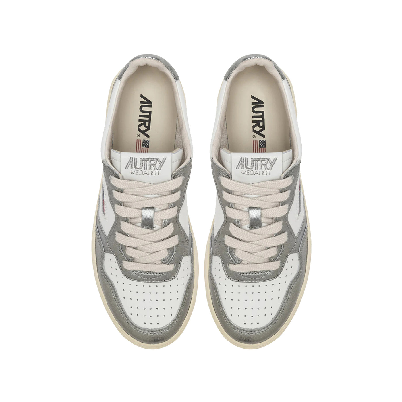 Sneakers Donna Medalist Low bicolor metallizzato