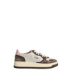 Sneakers Donna Medalist Low in suede argento/marrone