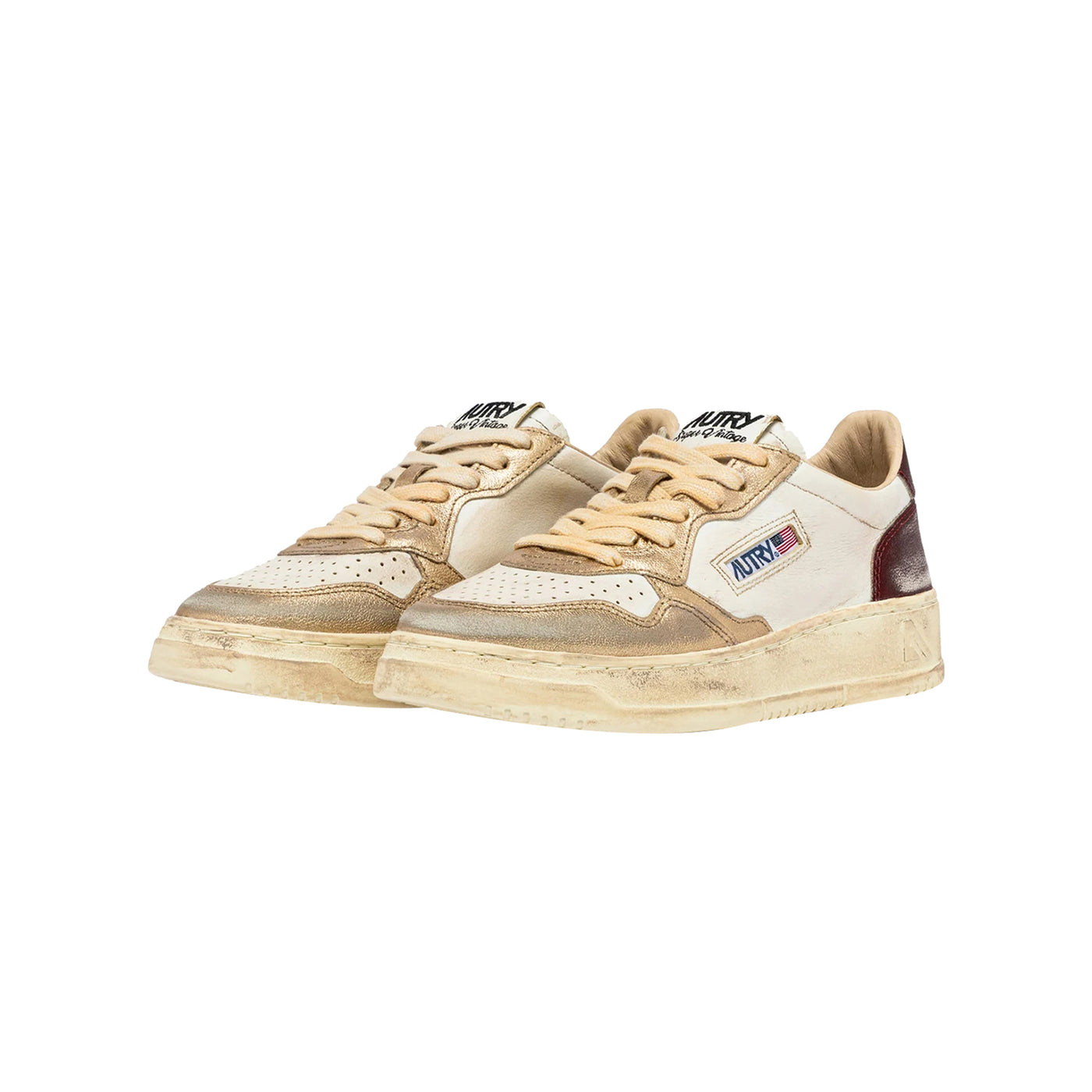 Sneakers Donna Medalist Low Vintage in pelle spazzolata