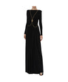 Women's dress with metal chain