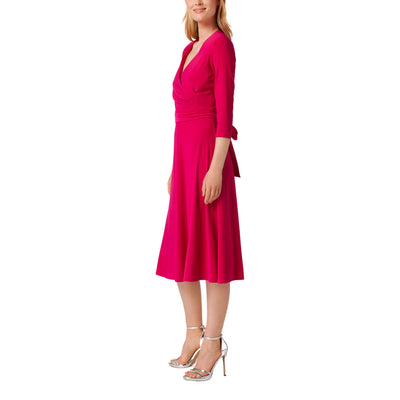 Abito da Donna midi Carylna rosa, Polo Ralph Lauren, indossato laterale