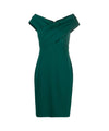 Short elegant women's dress in green