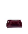 Clutch Gossip Vinyl Mini in pelle naplak Bordeaux