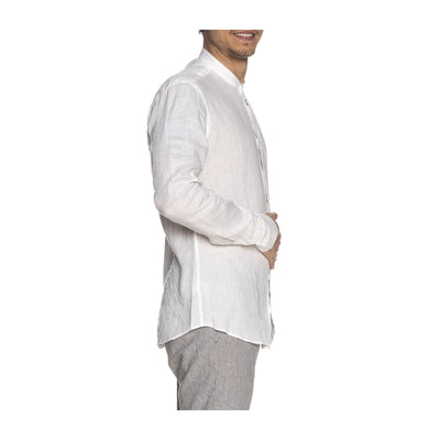 White men's linen shirt