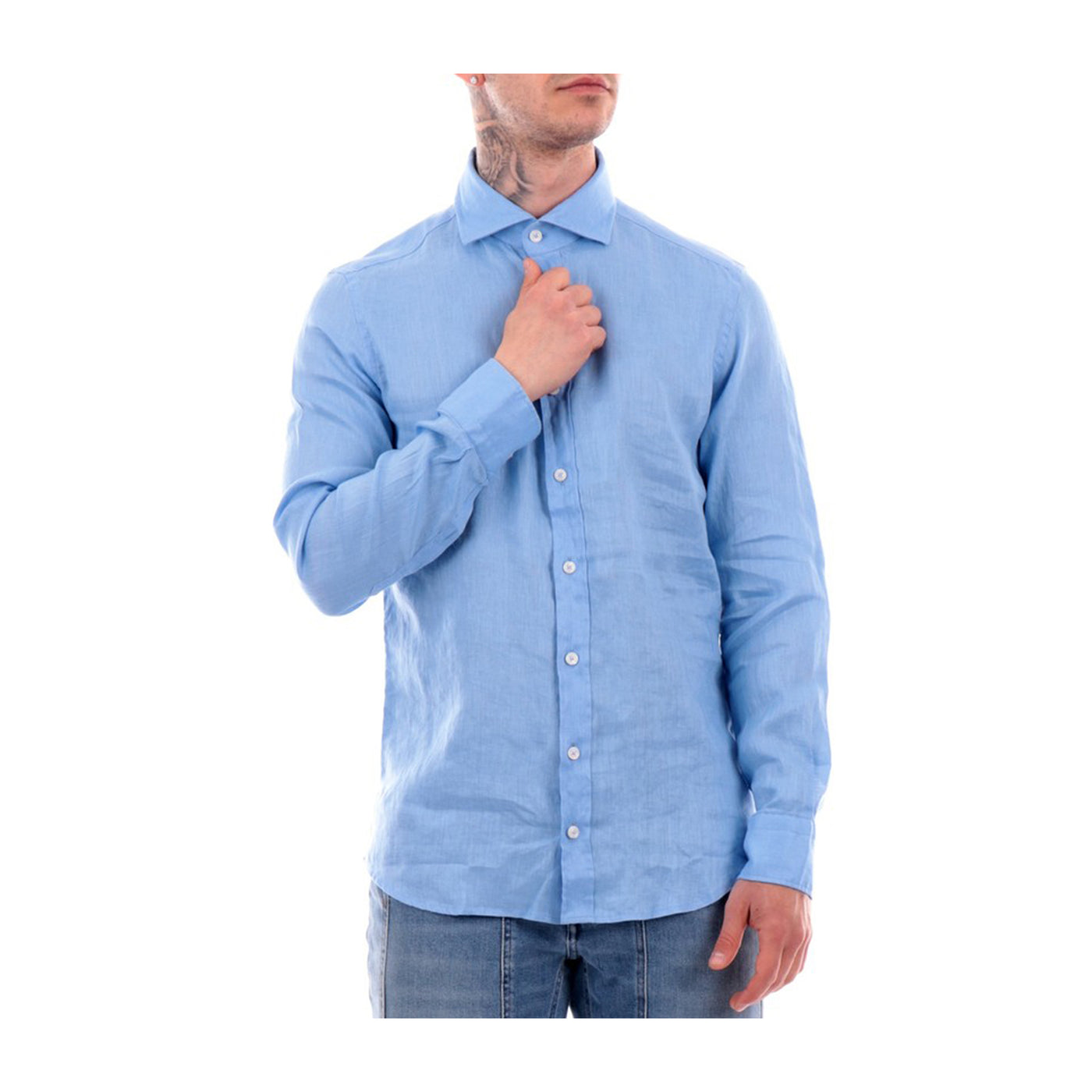 Men's shirt with French collar