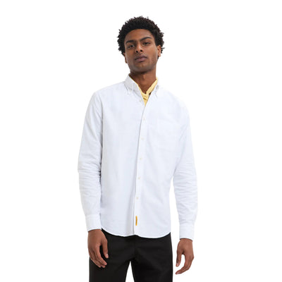 Camicia Uomo Bianca, in puro cotone, con colletto classico 