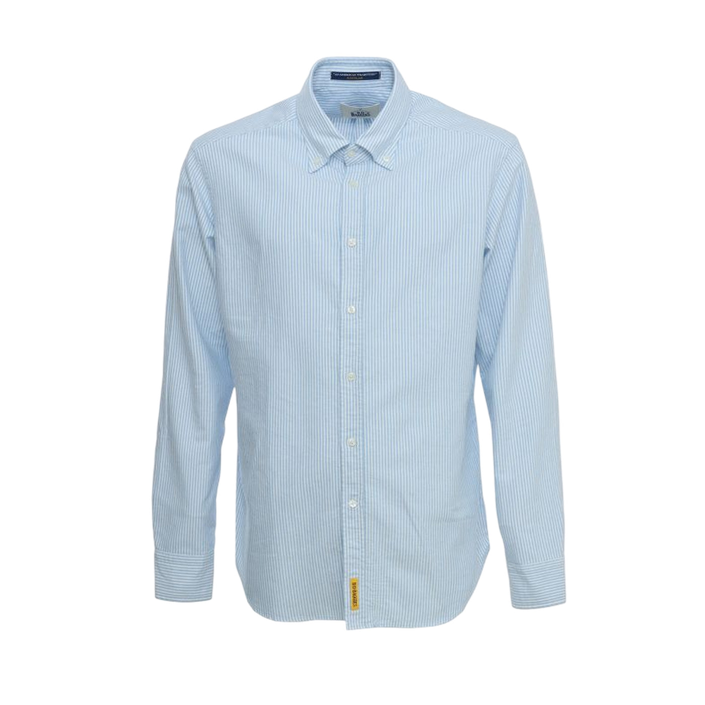 Camicia Uomo a righe azzurro