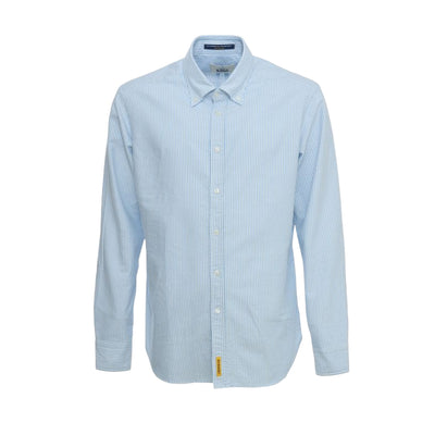 Camicia Uomo a righe azzurro