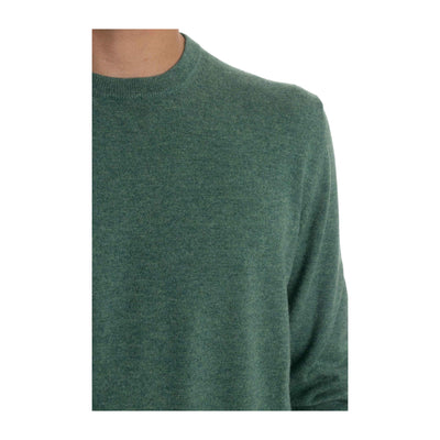 Maglia Uomo Girocollo in Cashmere Verde dettaglio