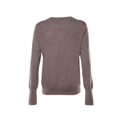 Maglia Uomo Girocollo in Cashmere Marrone retro