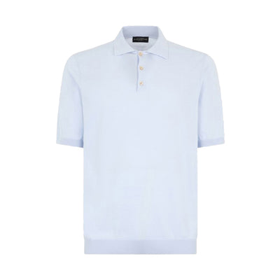 Men's polo shirt with ribbed bottom 