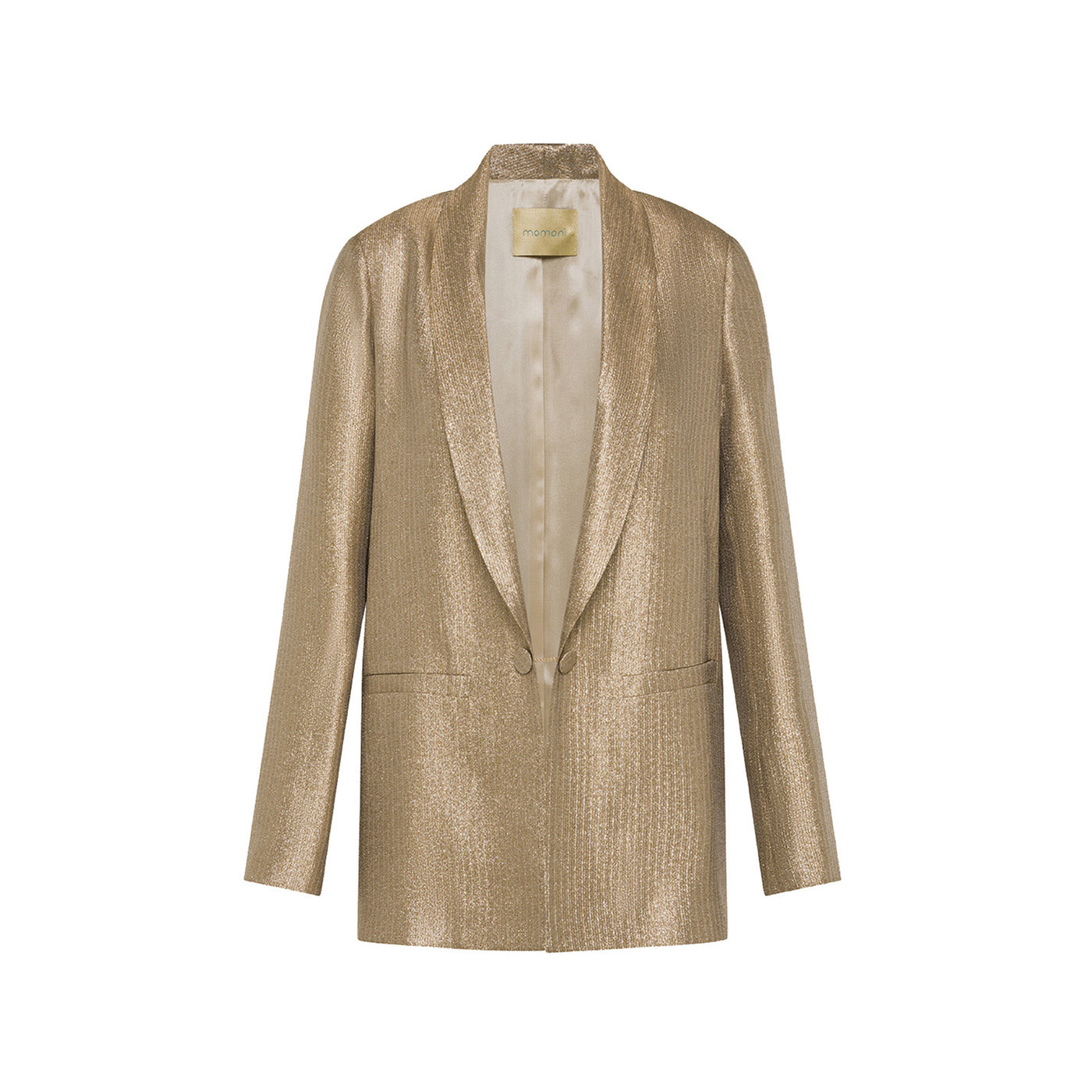 Blazer Donna monopetto con tasche a filo e colle a scialle