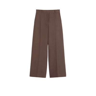 Pantaloni Donna a palazzo Marrone