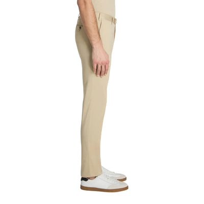 Pantaloni Uomo Slim in silkochino Beige modello laterale