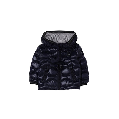 Giubbino Neonato con finitura lucida Blu