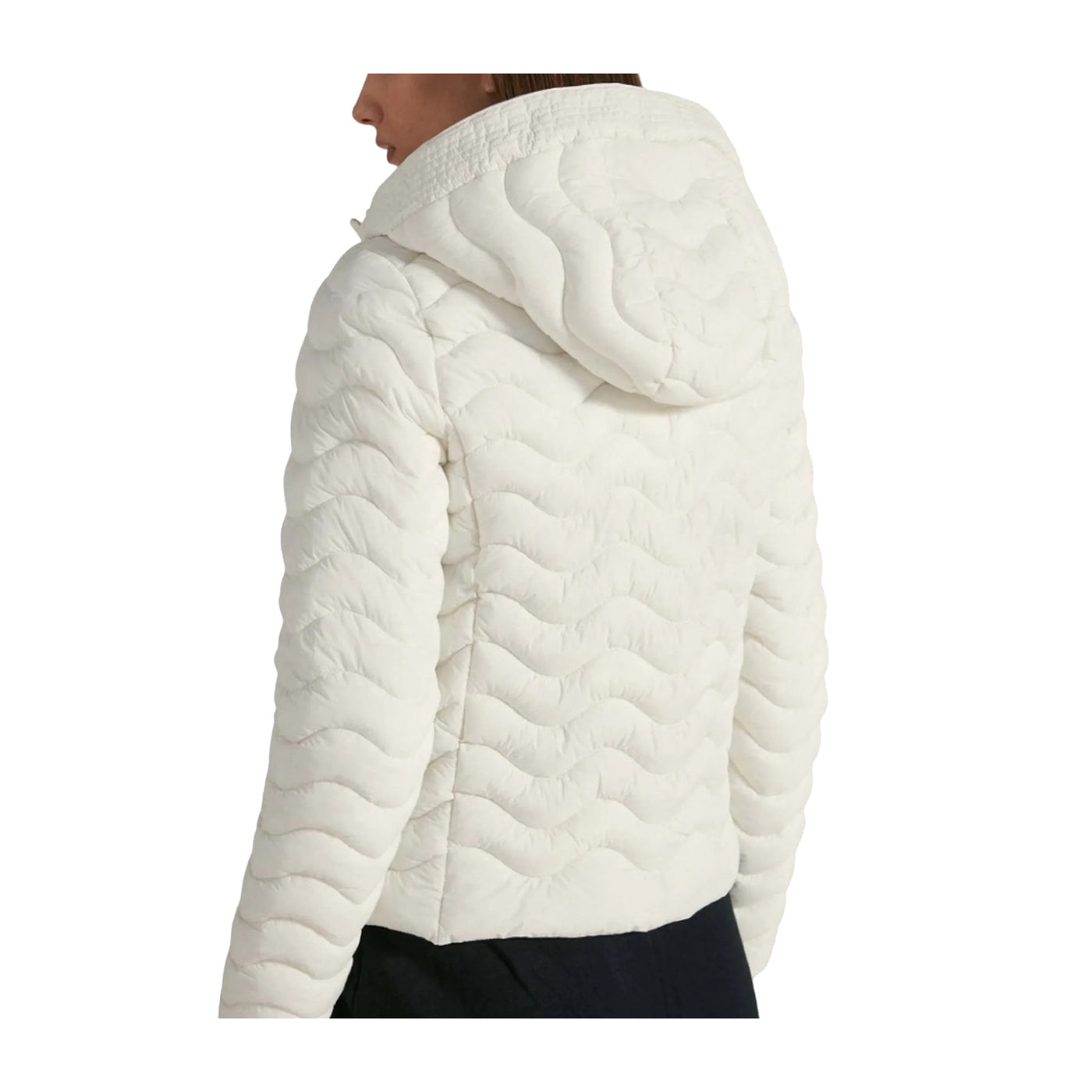Women's jacket with wave quilt