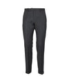 Pantalone Uomo Grigio Scuro, elegante, con risvolto 