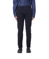 Pantaloni Uomo Chino tinta unita navy