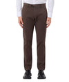 Pantaloni Uomo Marroni, con vita media e fit slim 